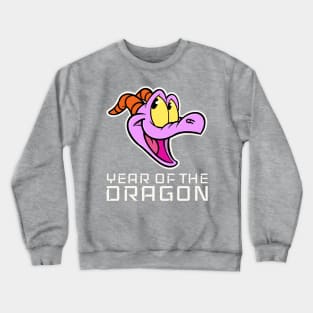 Year of the dragon Happy little purple dragon of imagination Crewneck Sweatshirt